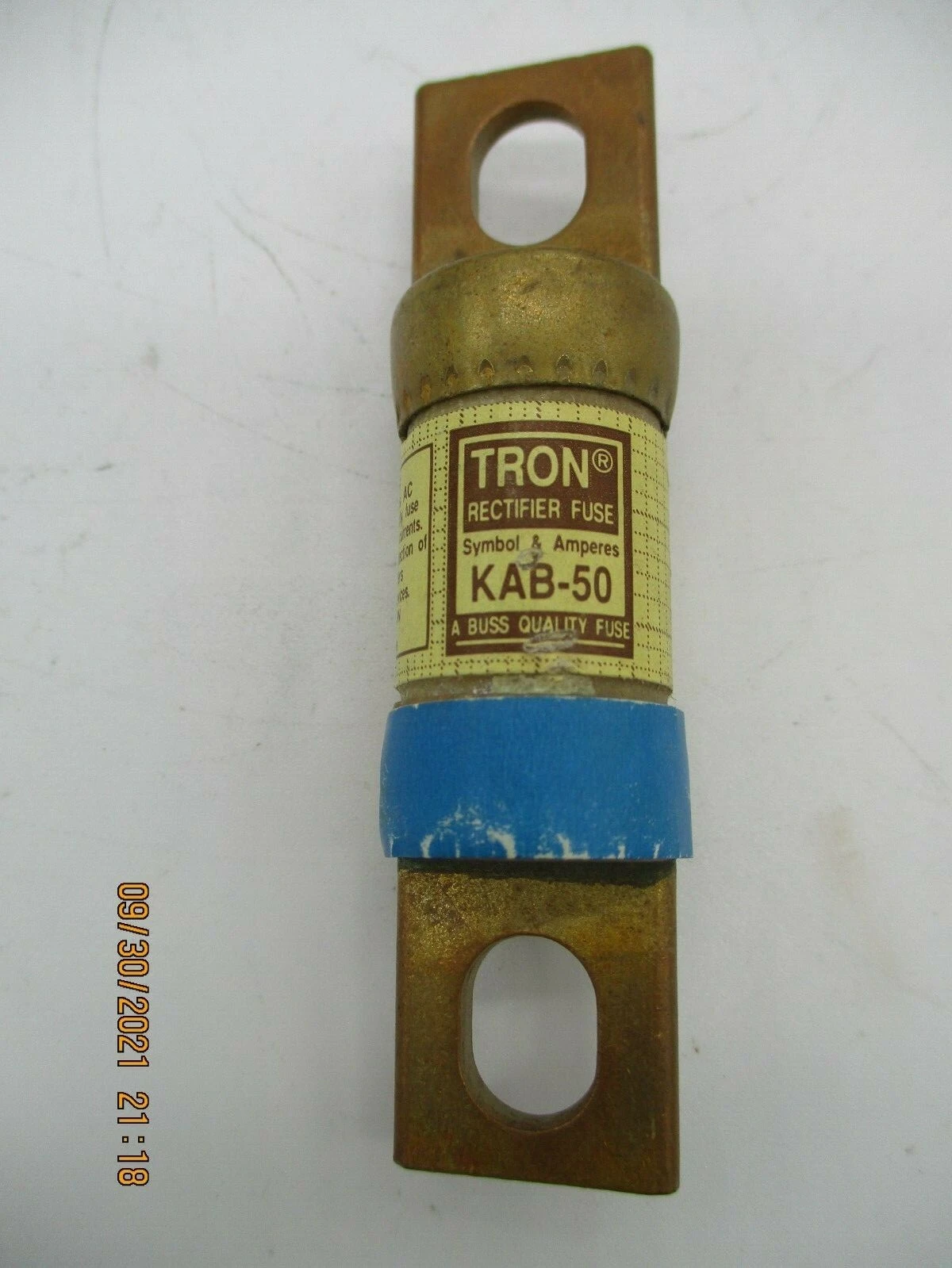 Tron KAB-50 Unused Symbol & Amperes Rectifier Fuse