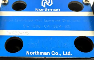 NEW NORTHMAN CO. SW-G06-C4-D24-20 SOLENOID DIRECTIONAL VALVE 3A020495