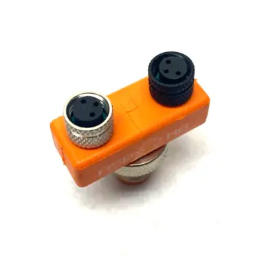 USED LUMBERG AUTOMATION M8 M12 TO X2 M8 CABLE SPLITTER TEE