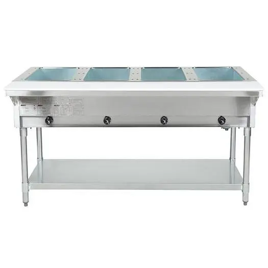 Open Well Four Pan Electric Hot Food Table