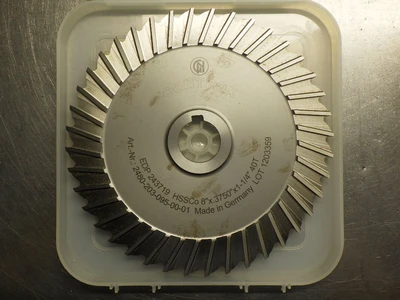 Controx 8" x 3/8" HSSCo Slot Saw 1.25" Arbor 40 Teeth 243719 (LOC3429)
