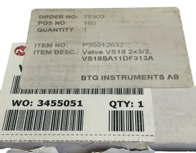 NEW IMI NORGREN VS18SA11DF313A VALVE VS18 2X3/2
