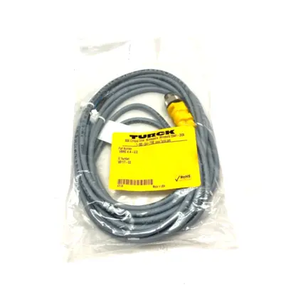 New | in-Stock Turck Splitter Junction Cordset M12 4-Pin to Dual Pigtail Bus Bars & Plugs Michigan US | Maverick Industrial Sales #1483166