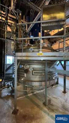 USED Rosenmund 6 Sq Meter Rosenmund Nutsche Filter, Model Paddle, S/S, 50/150#