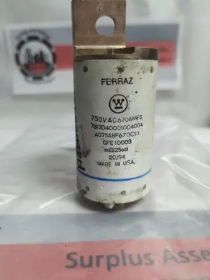 Used FERRAZ A075ARF670C1G Miscellaneous Equipment (Electrical & Power) | Surplus Asset Holdings #1197997