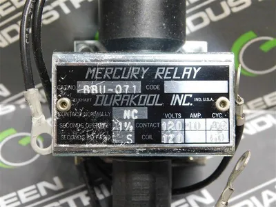 Durakool Inc. BBU-071 Mercury Relay 120VAC 10A 120V/60Hz Coil New