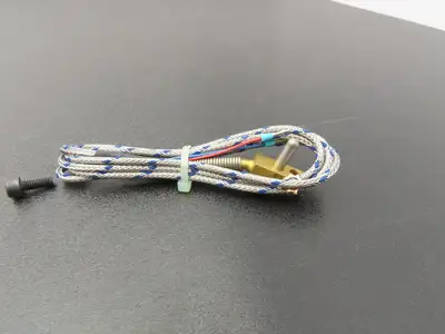 Gunther 1xFe-CuNi L Thermocouple Probe .49" Mount Hole .17" 2 Wire Pin Connect