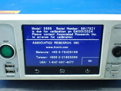 Used ASSOCIATED RESEARCH 3865 High Voltage Testers Ohio US | HGR 24 #782609