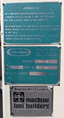 USED 1985 GREENERD PRESSES GREENERD CPA-30 PRESS