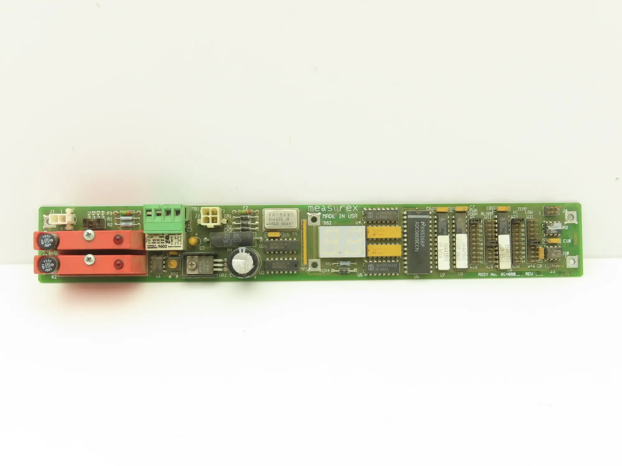 Measurex 05408000 Temperature Controller Printed Circuit Board Rev B PCB G4 0DC5