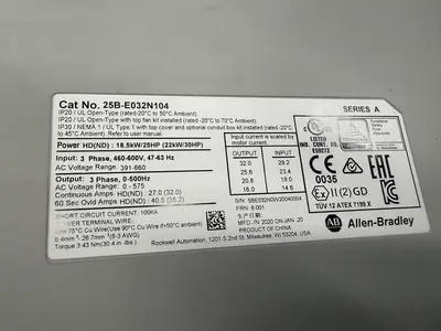 USED ALLEN-BRADLEY 25B-E032N104