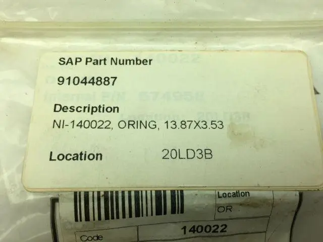 GEA Niro Soavi 140022 O-Ring 13.87X3.53 LOT OF 13