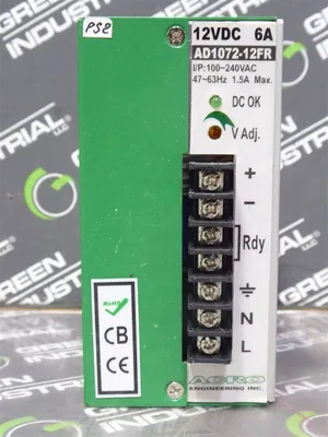Acro Engineering, Inc. AD1072-12FR Power Supply Module 12VDC 6A Used