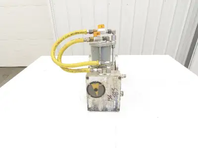 PMV P-2000 Electro-Pneumatic Valve Positioner with 2" ANSI Flange Ball Valve