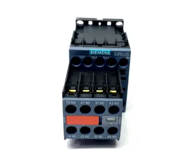 3RT2017-1BB44-3MA0 | Siemens  Contactor 3-Pole 12A 5.5kW, 24V DC Coil 2NO 2NC - New