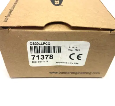 New | in-Stock BANNER WORLD-BEAM LOW CONTRAST LASER SENSOR POLAR RETRO 71378 Photoelectric Sensors Michigan US | Maverick Industrial Sales #1092381