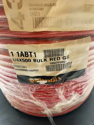 NEW CONTINENTAL 1 1ABT1 1/4" RED MULTIPURPOSE PVC AIR HOSE ROLL OF 500'