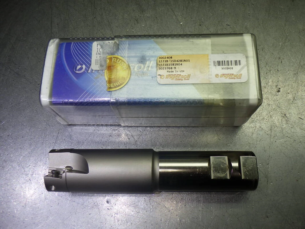 Ingersoll 1.5" 3 Flute Coolant Thru Endmill 1.25" Shank 12J1B-1504281R01 (LOC3549)