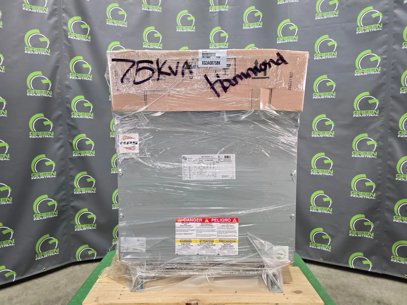 NEW 75 KVA STEP UP Dry Transformer 208 Delta to 480Y/277 Hammond SG3A0075BK 3R