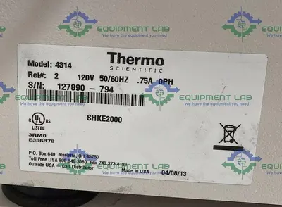 USED THERMO SCIENTIFIC MAXQ2000 4314 SHAKER W/ HEATED 63-WELL BLOCK SHKE2000 120V