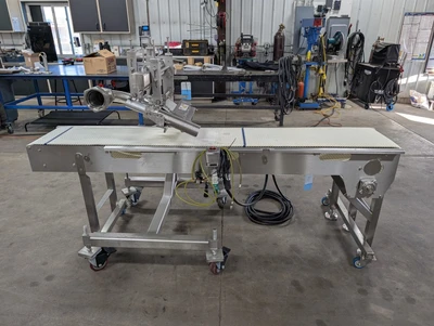Vemag Portable Pneumatic Sheeting Head with KLEENLine Conveyor