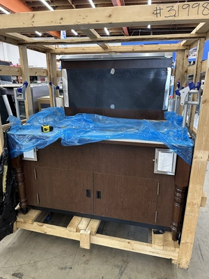 130-0199 Wasserstrom 5 Soup Well Hot Case with Self Contained Grab n Go Cooler