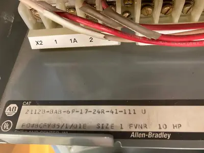 Used ALLEN BRADLEY 2112B-BAB-6P-17-24R-41-111 U Starters | Surplus Asset Holdings #1204434