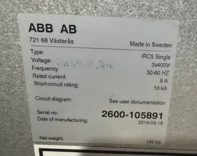 USED ABB IRB 2600