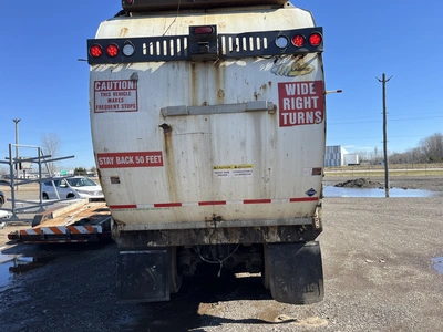 USED 2013 MACK LEU633 REFUSE PACKER BODY WITH AUTO ARM.