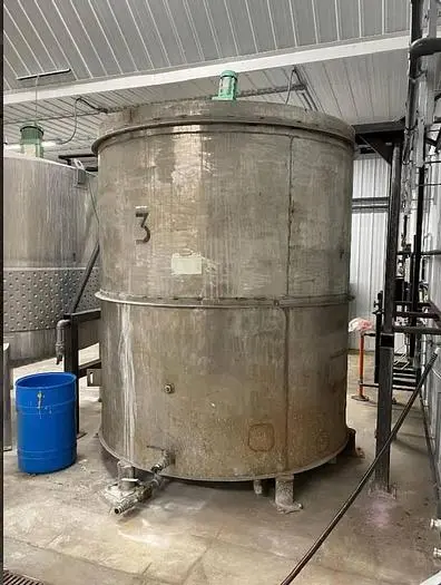 3000 Gallon Stainless Steel Mixing Tank with Agitator
