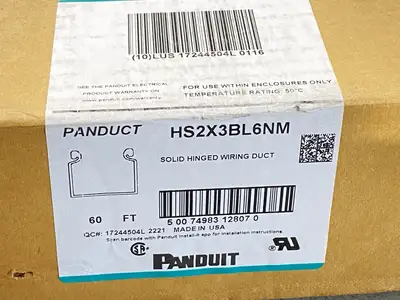 New | in-Stock Panduit Solid Hinged Wiring Duct 6ft Lengths PKG OF 60FT Misc Electrical & Power Parts Michigan US | Maverick Industrial Sales #1414265