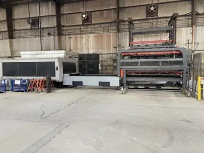 6000 Watt Bystronic BySprint Fiber 3015 Fiber Laser,  Dust Collector, Automation