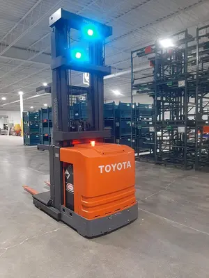 USED 2017 TOYOTA 6BPU15 ORDER PICKER WITH WIRE GUIDANCE