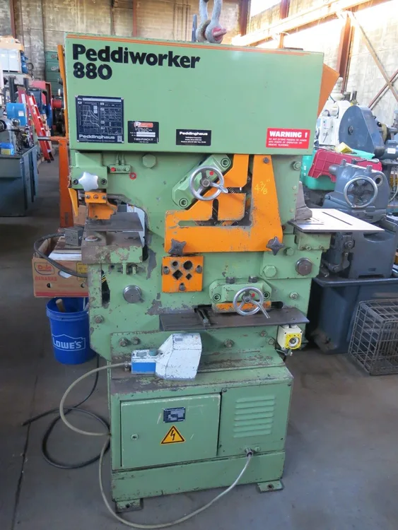 Used PEDDINGHAUS 88 TON HYDRAULIC IRONWORKER PEDDIWORKER 880 Ironworkers New Jersey US | MULLIN MACHINERY #388950