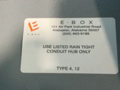 Used EBOX TYPE 4,12 Enclosures Ohio US | HGR 24 #1301689