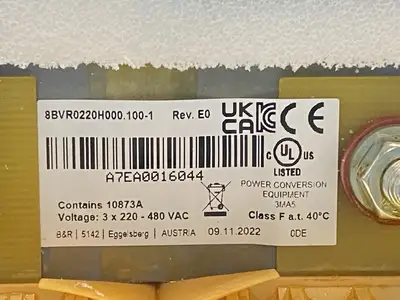USED B&R AUTOMATION ACOPOSMULTI REGENERATION CHOKE 22.5A 480V