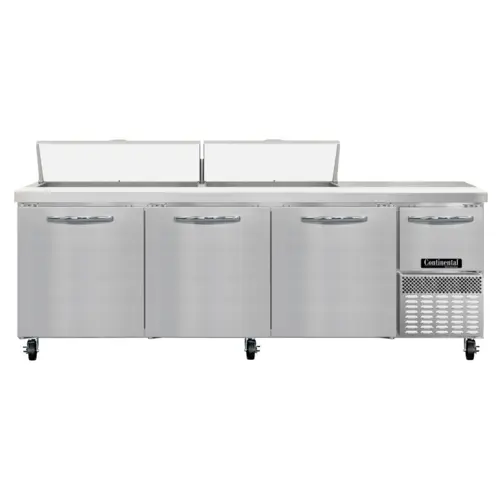 Continental RA93SN18 93" Sandwich/salad Prep Table W/ Refrigerated Base, 115v