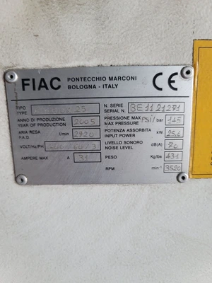Used FIAC AIRBLOCK 25 Rotary Screw & Sliding Vane Air Compressors California US | Sterling Machinery Exchange #1467592