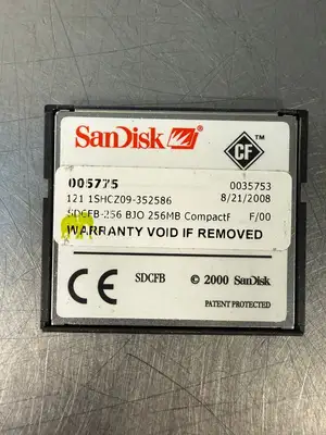 Sandisk SDCFB-256 256MB CompactFlash, 121-1SHCZ09-352586 (5.4.2)