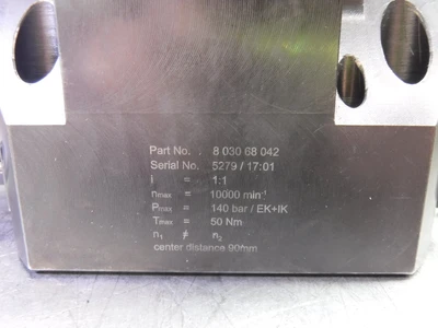 Heimatec BMT60 ER20 Axial Drilling/Milling right angle head 8 030 68 042 (LOC109)