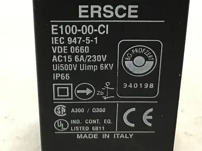 USED ERSCE E100-00-CI