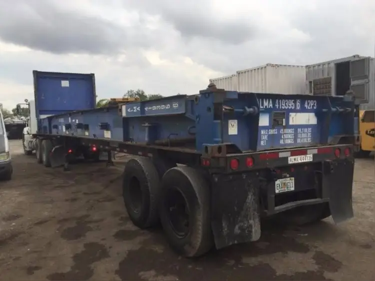 Used A PLUS 40′ FLATRACK Flatbed Trailers Florida US | USA Transequipment #1542609