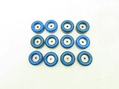 Industrial Rubber Machine Table Feet 2.5" X 1" Lot of 12