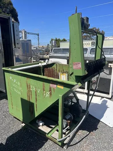 Hopper, 50 CF, C/st, Inclined Belt Discharge, Prewash Tank, #C736561