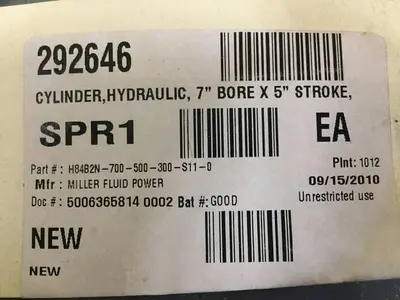 NEW MILLER H-84B2N-07.00-5.000-0300-S11-0