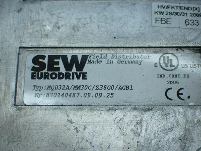 Used SEW EURODRIVE MQD32A/MM30C/Z38G0/AGB1 Variable Speed Drives Ohio US | HGR 24 #838770