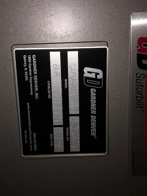 USED Sutorbilt Gardner Denver GAFMBRA