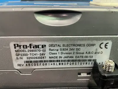 Used 2003 PROFACE 298007002 Automation Control (HMI) Ohio US | HGR 24 #1345265