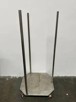Stainless Steel 26" x 24" x 57" Cart w/ Casters
