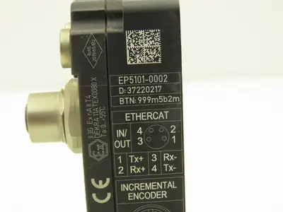 Beckhoff EP5101-0002 EtherCAT Box Incremental Encoder Interface 1 Channel Bus 5V